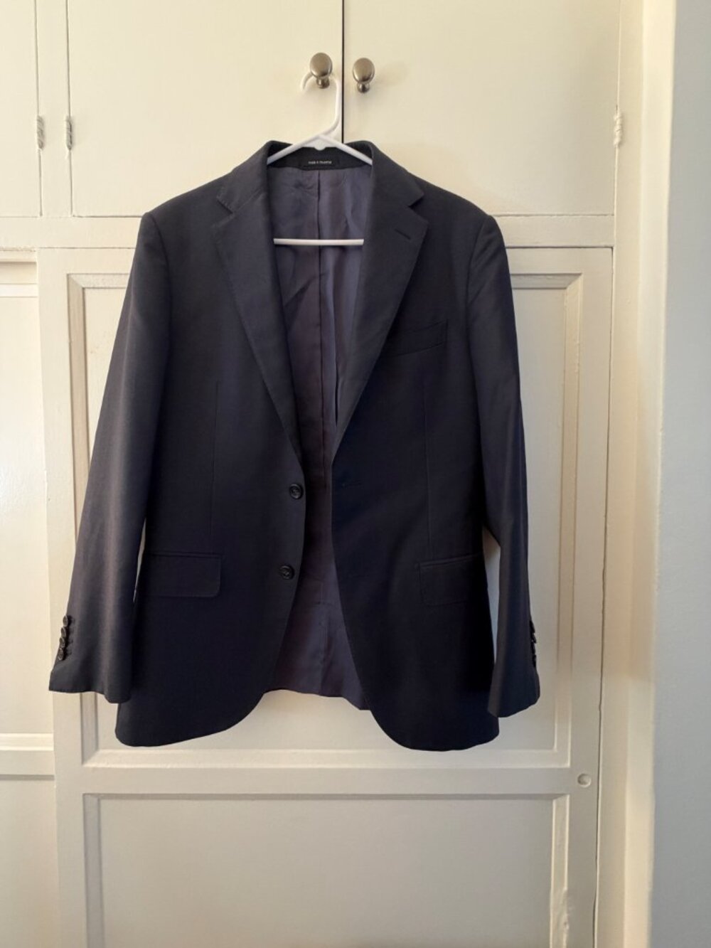 Suit Supply Napoli Pure Wool Super 110's jacket in navy, size 36R